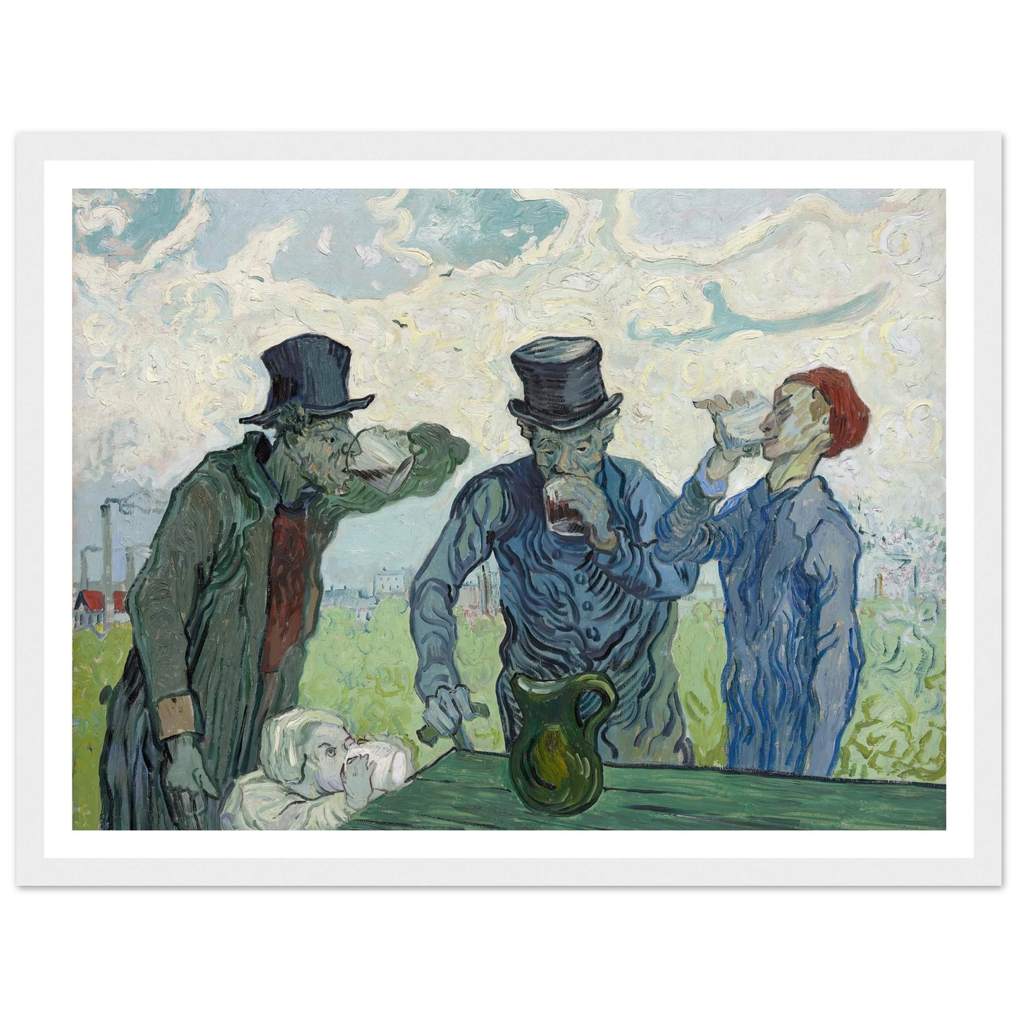The Drinkers (1890) Art Print | Vincent van Gogh-Quipham Collections