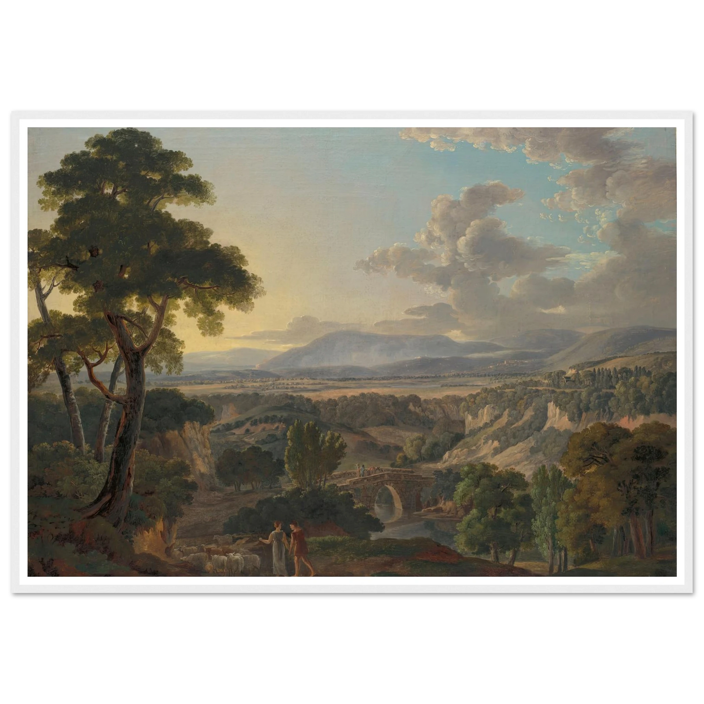 Italian Landscape with Shepherds Art Print | Peter Birmann-Quipham Collections