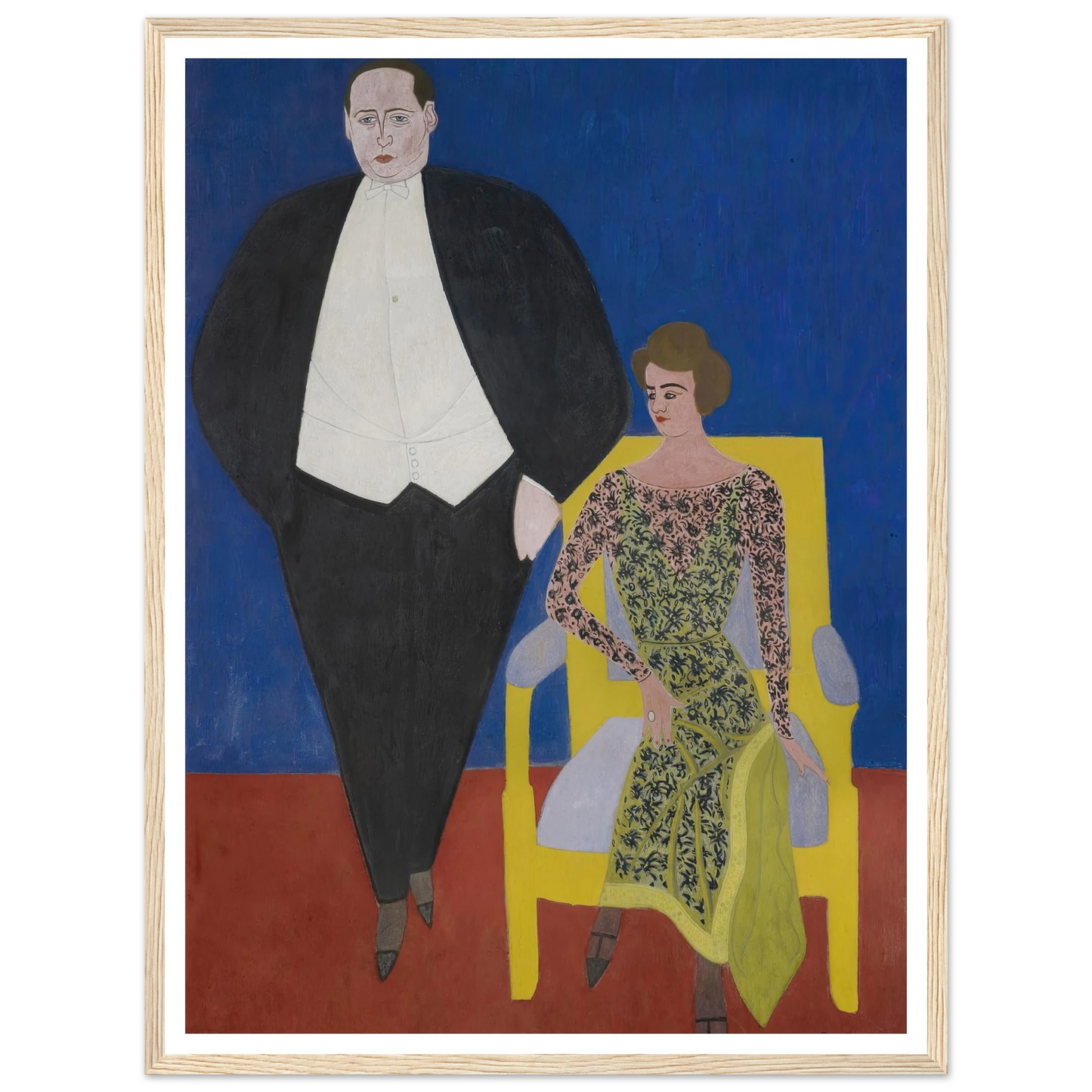 Portrait of Gustave en Norine Van Hecke (1920) Art Print | Leon Spilliaert-Quipham Collections