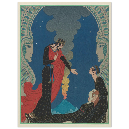 Empedocles and Panthea (1929) Art Print | George Barbier-Quipham Collections