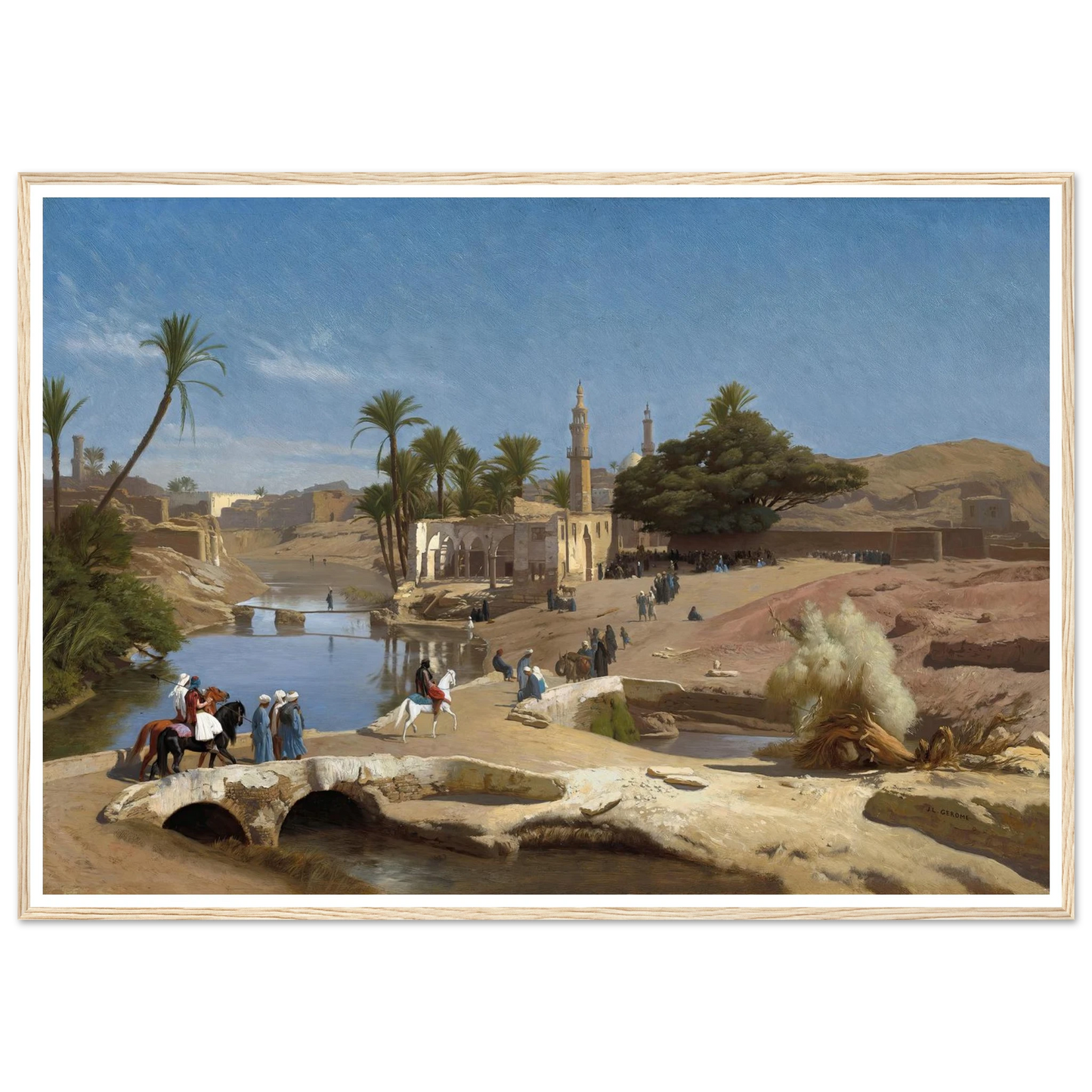 View of Medinet El-Fayoum (c. 1868-1870) Art Print | Jean Leon Gerome-Quipham Collections