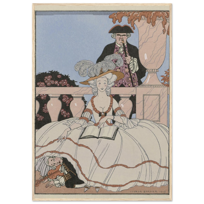 La Leçon bien apprise (1919) Art Print | George Barbier-Quipham Collections
