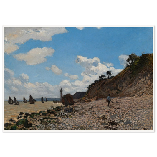 The Beach at Honfleur (1864-1866) Art Print | Claude Monet-Quipham Collections