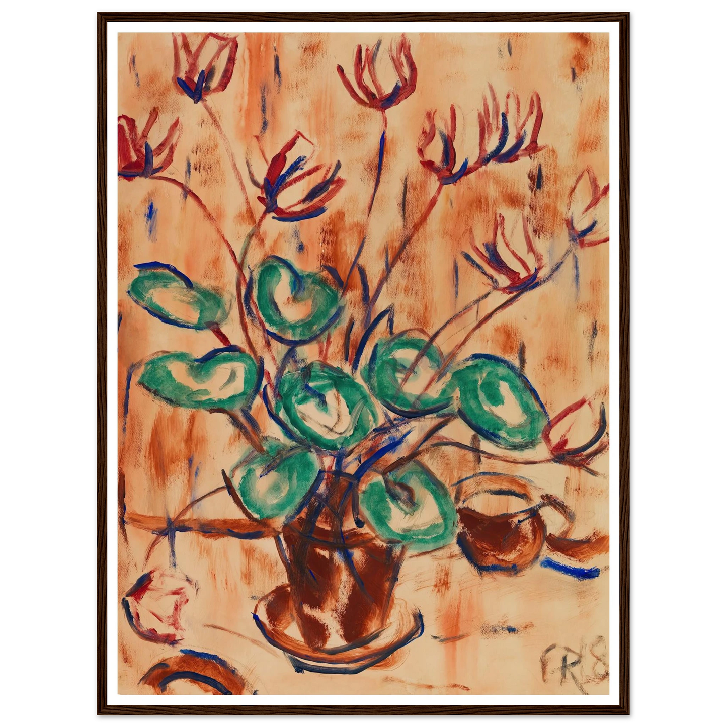 Alpenveilchen (1918) Art Print | Christian Rohlfs-Quipham Collections