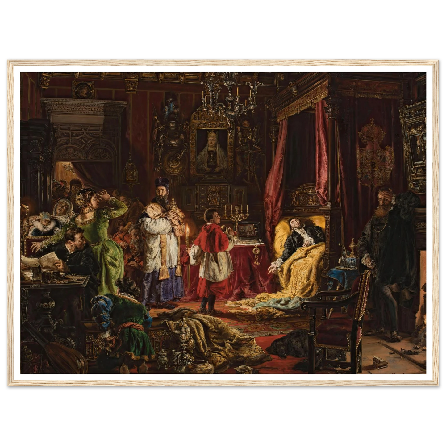 Death of Sigismund Augustus in Knyszyn in 1572 (1886) Art Print | Jan Matejko-Quipham Collections