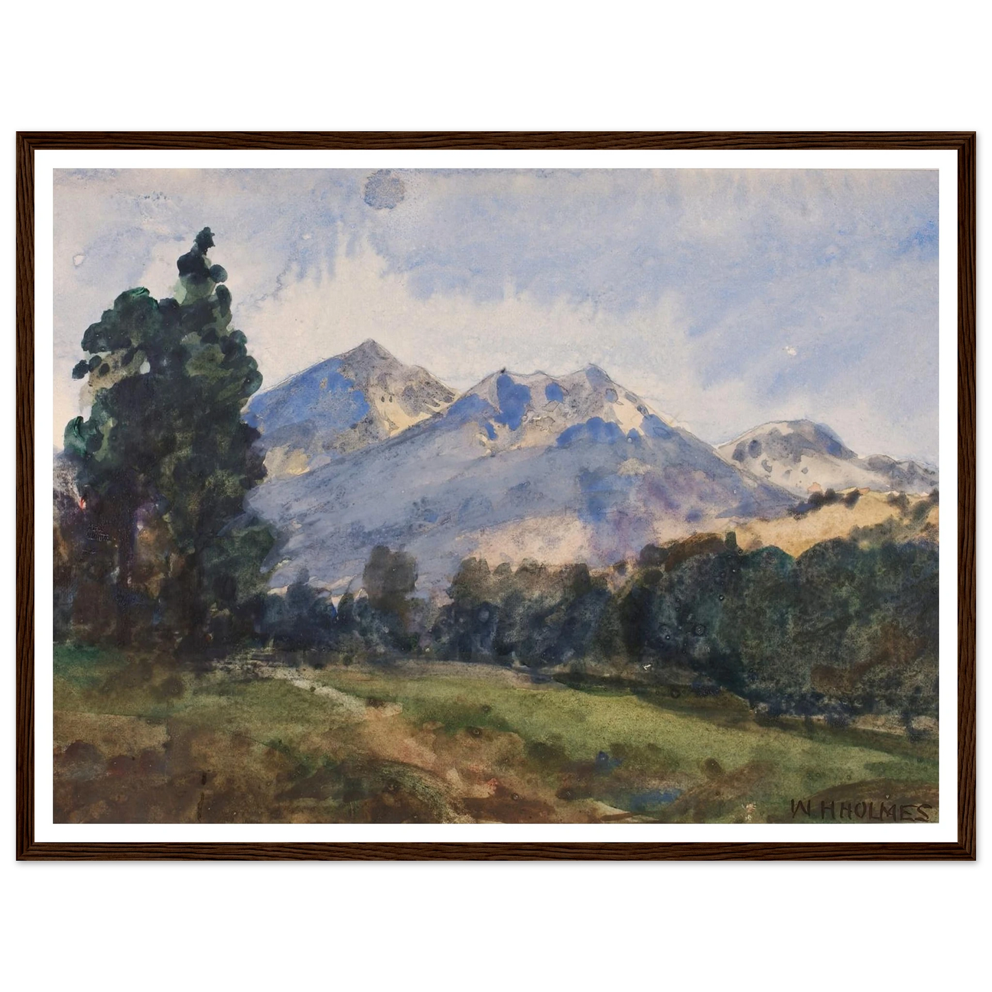 Wyoming Foot Hills (1921) Art Print | William Henry Holmes-Quipham Collections