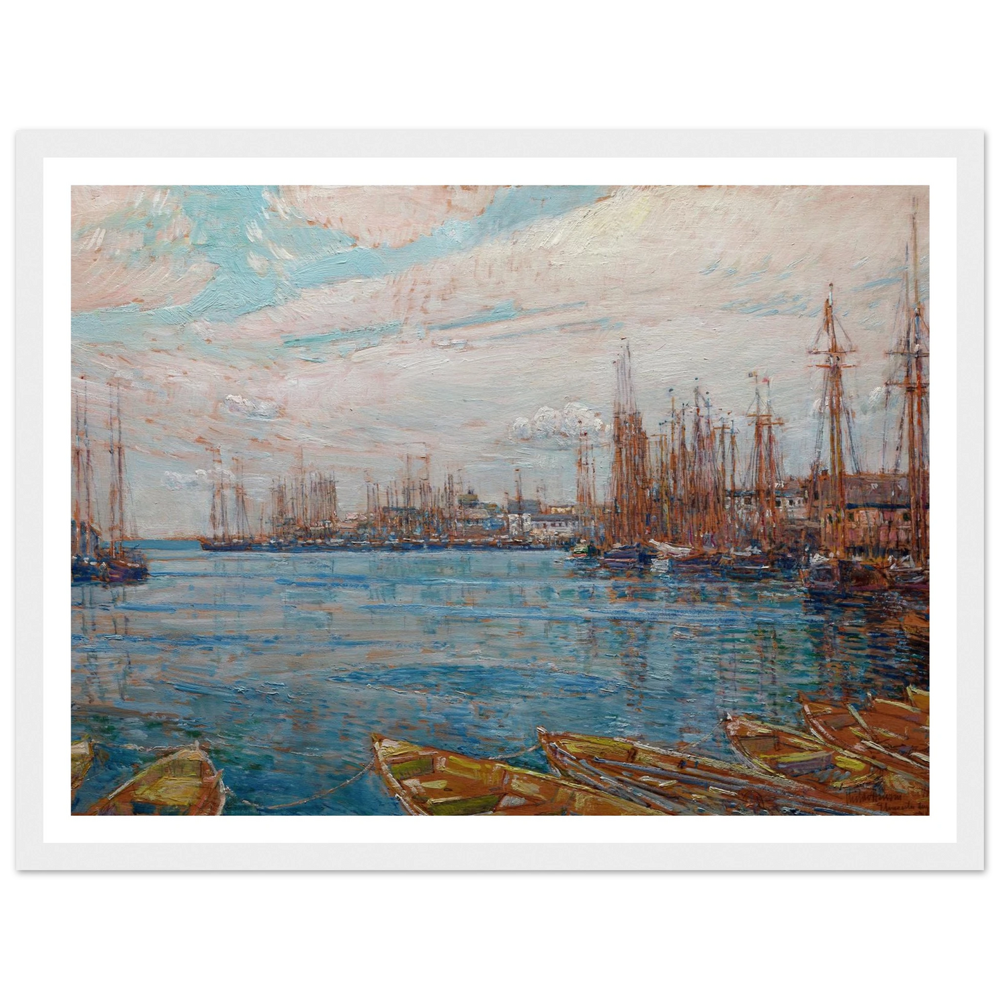 Harbor of a Thousand Masts (1919) Art Print | Childe Hassam-Quipham Collections
