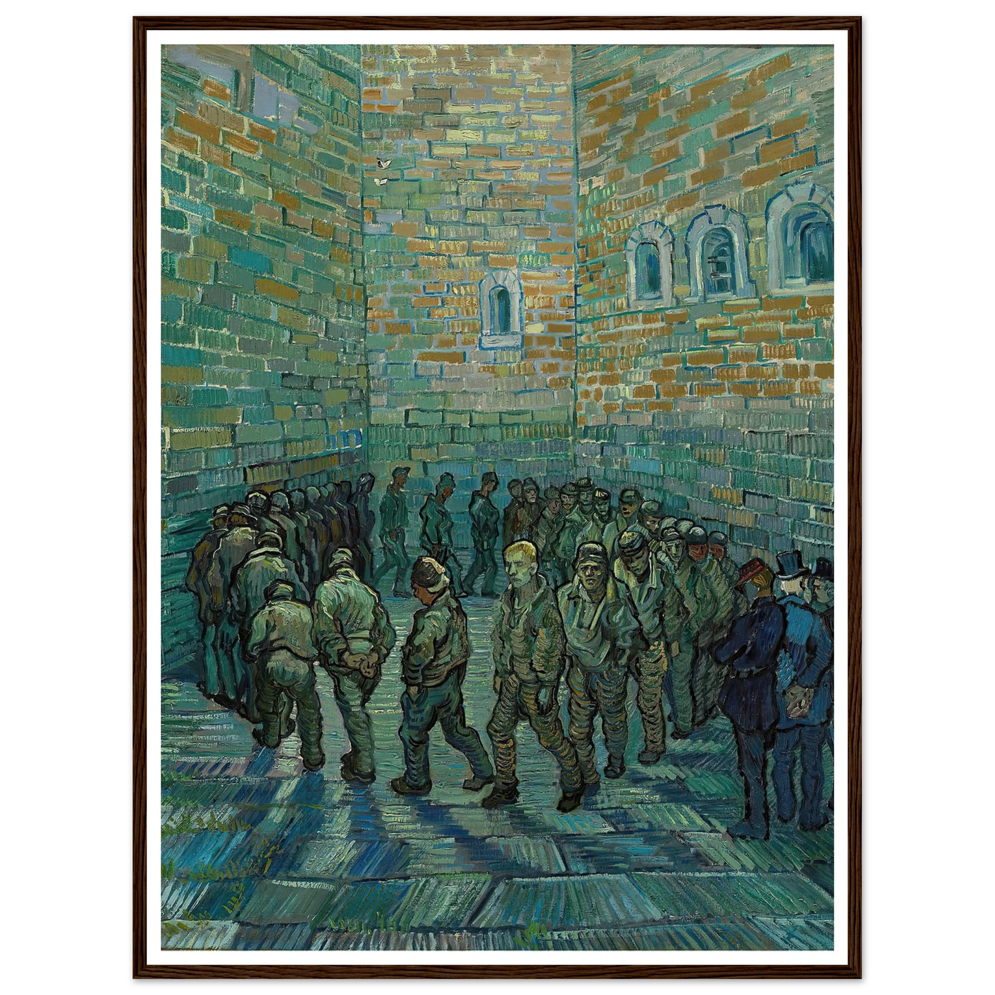 The Prison Courtyard (1890) Art Print | Vincent van Gogh-Quipham Collections