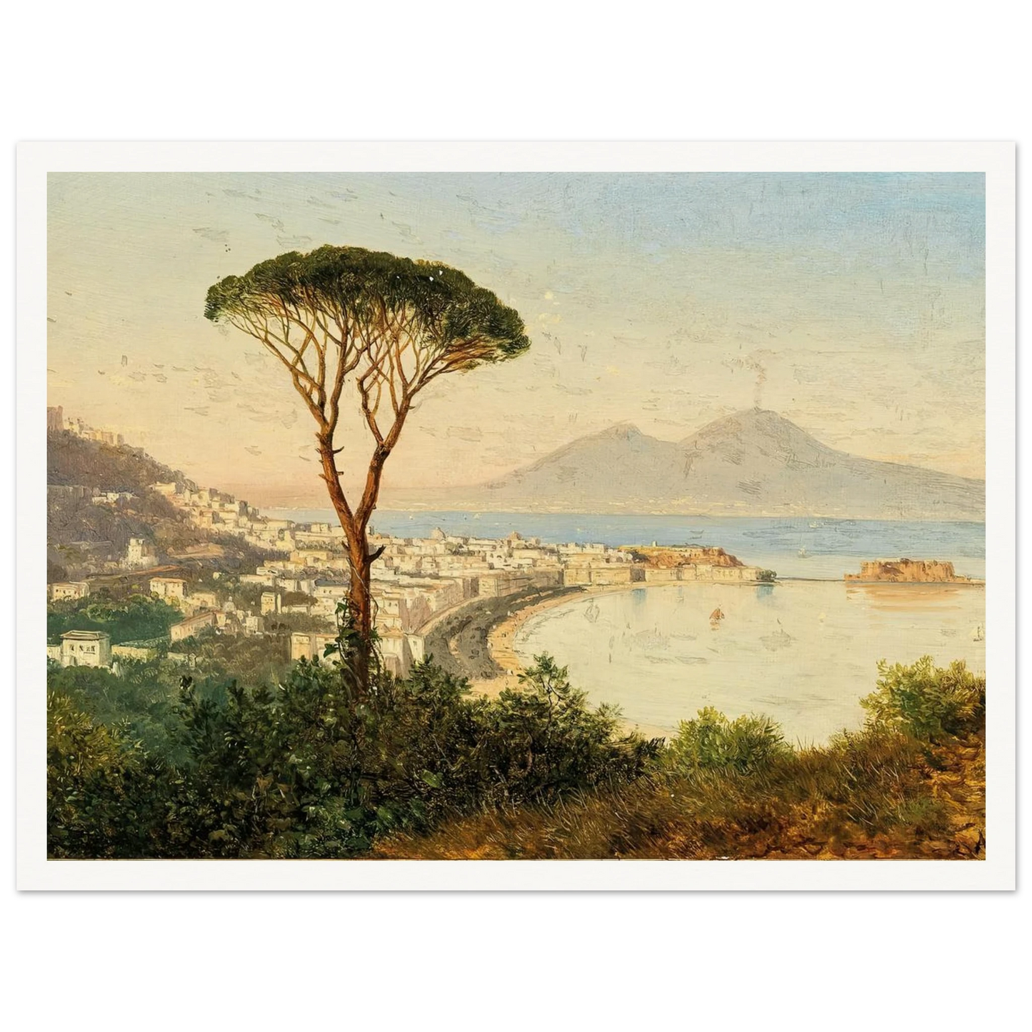 A View of the Bay of Naples Art Print | Albert Zimmermann-Quipham Collections