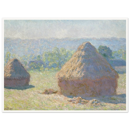 Haystacks, end of Summer (1891) Art Print | Claude Monet-Quipham Collections