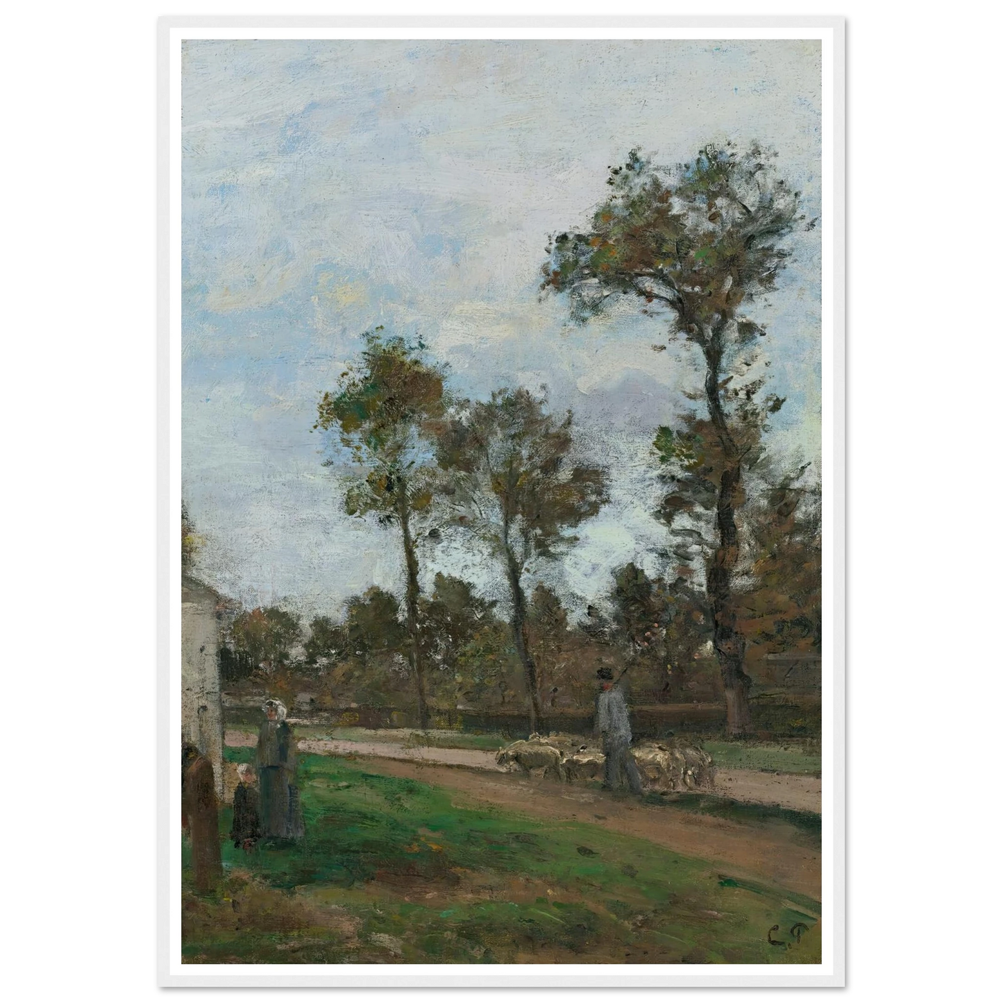 Route À Louveciennes (circa 1870) Art Print | Camille Pissarro-Quipham Collections