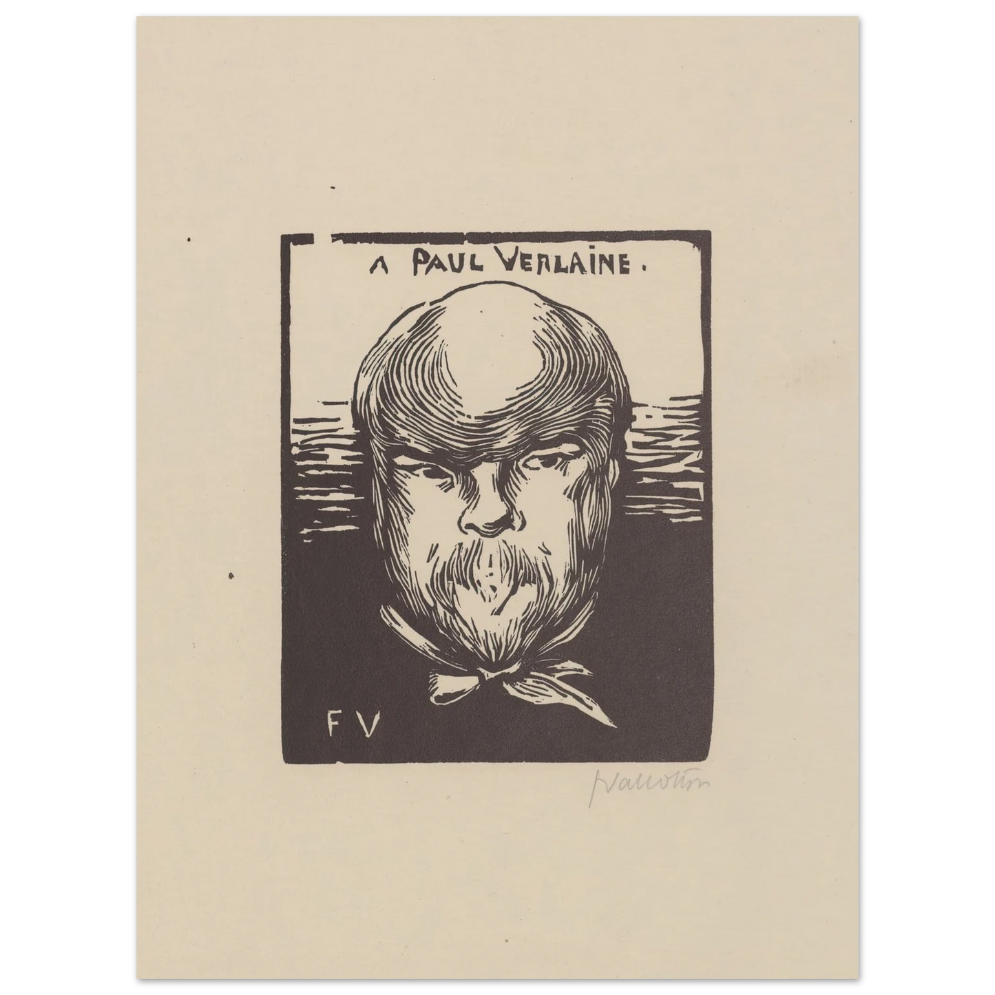 A Paul Verlaine (1891) Art Print | Felix Vallotton-Quipham Collections
