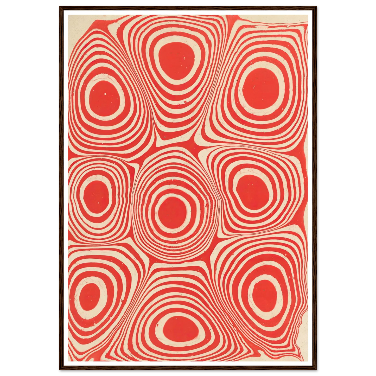 Marmorpapier (Kreise und kreisförmige Ringe) (1900 - 1921) Art Print | Anker Kyster-Quipham Collections