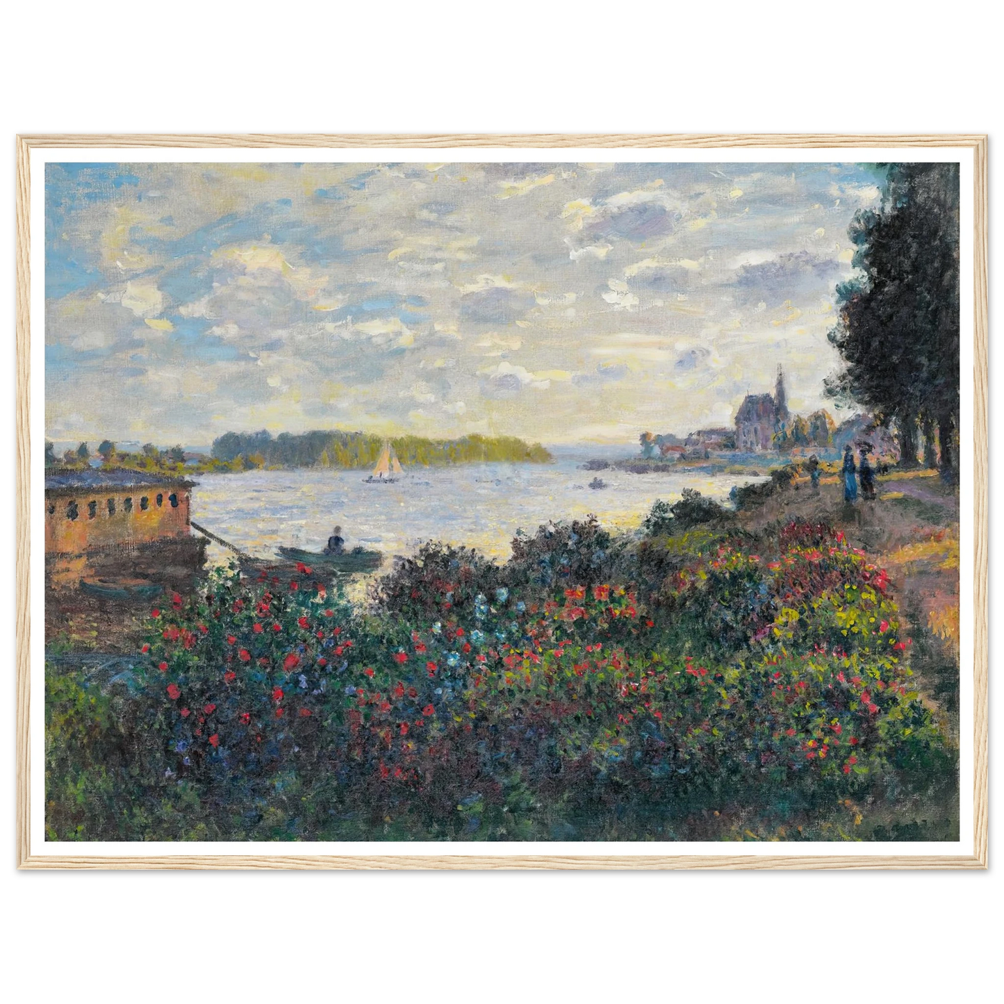 La Seine À Argenteuil (1877) Art Print | Claude Monet-Quipham Collections