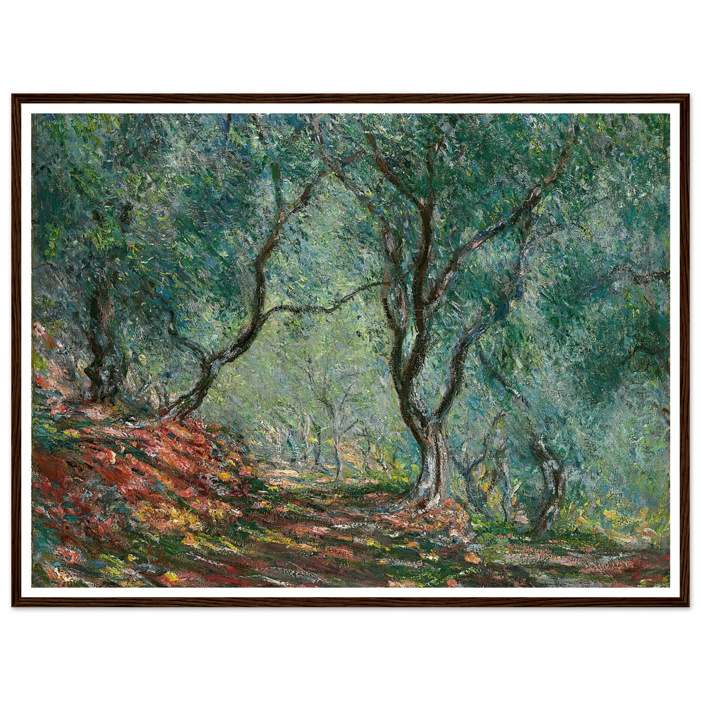 Bois d’oliviers au jardin Moreno (1884) Art Print | Claude Monet-Quipham Collections