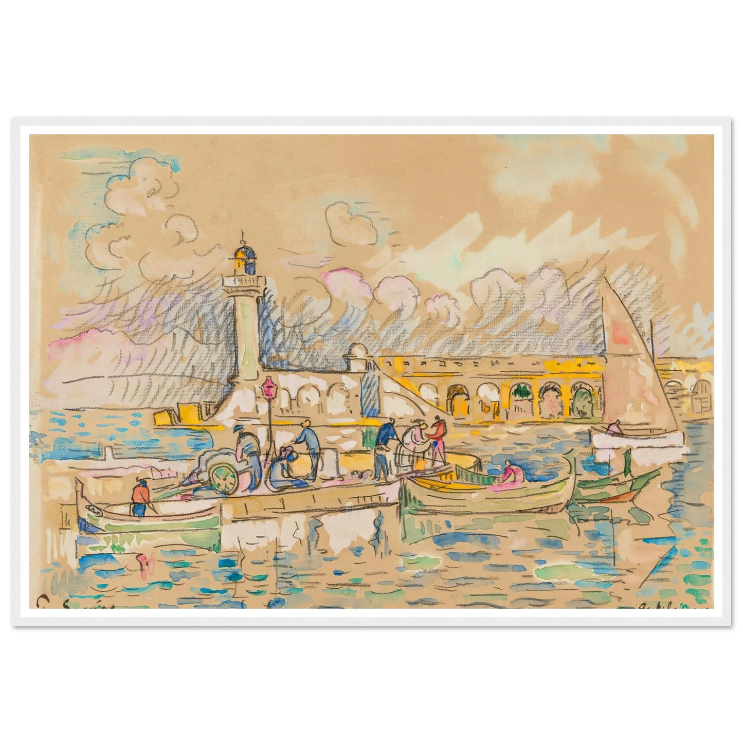 Antibes (1917) Art Print | Paul Signac-Quipham Collections