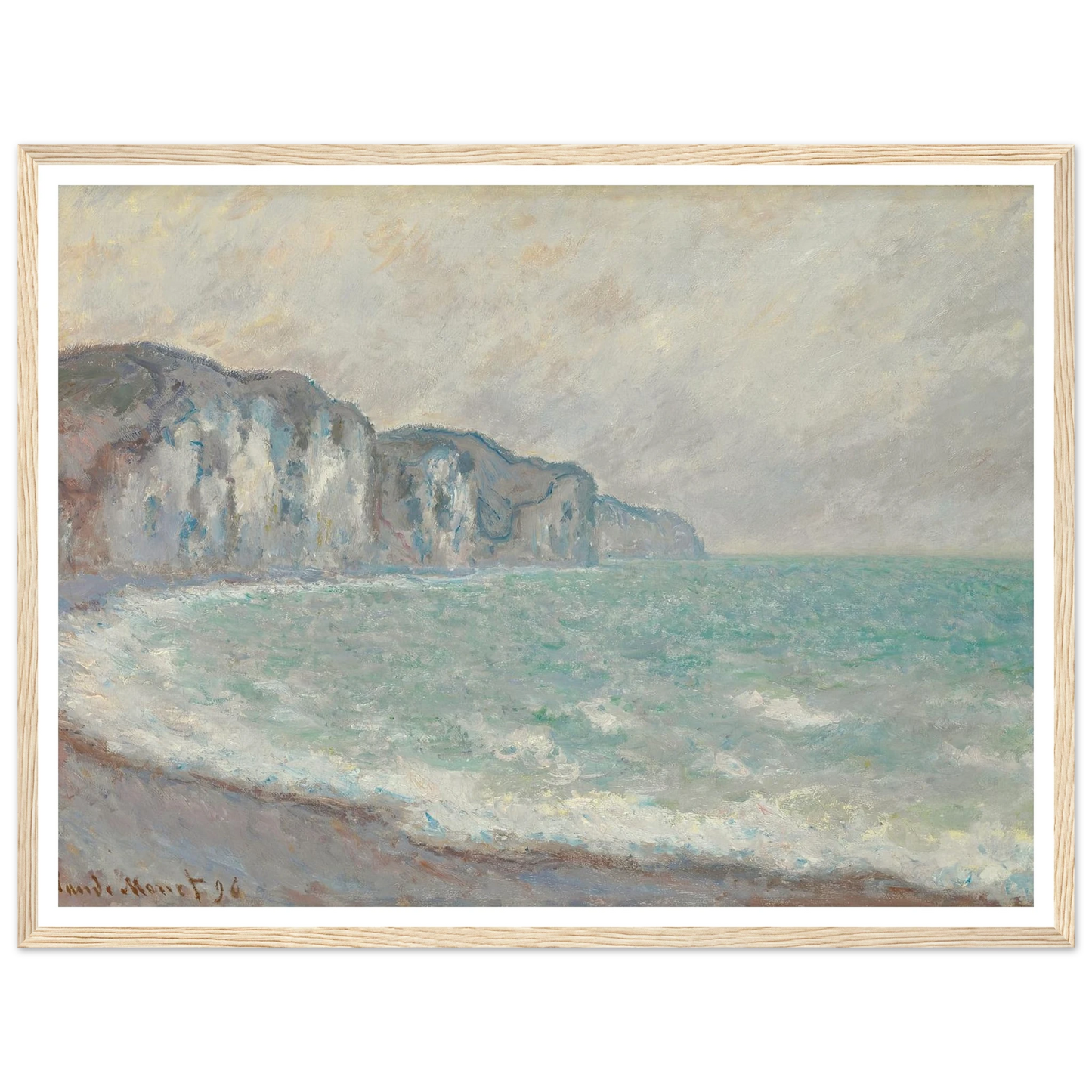 Falaise De Pourville (1896) Art Print | Claude Monet-Quipham Collections