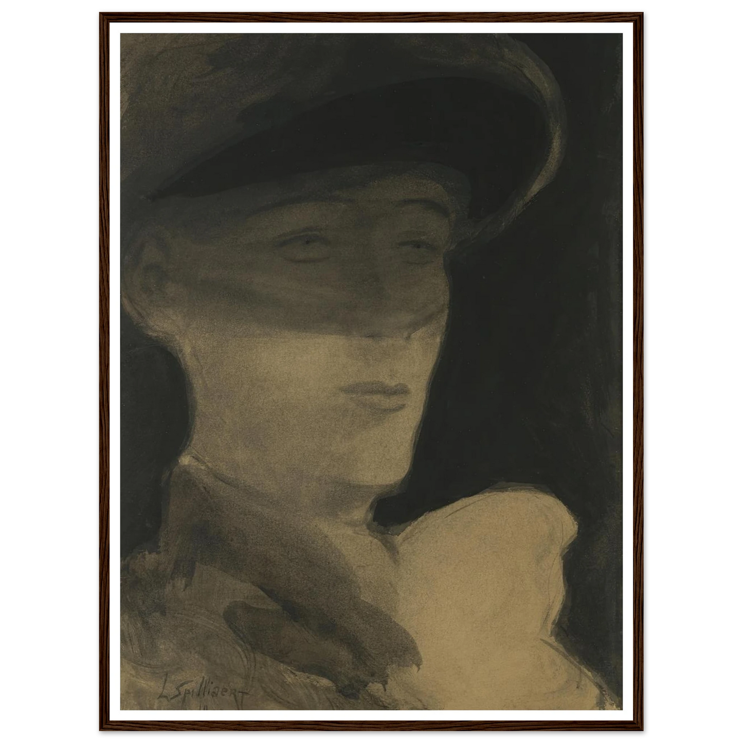De dame met sluier (1903) Art Print | Leon Spilliaert-Quipham Collections