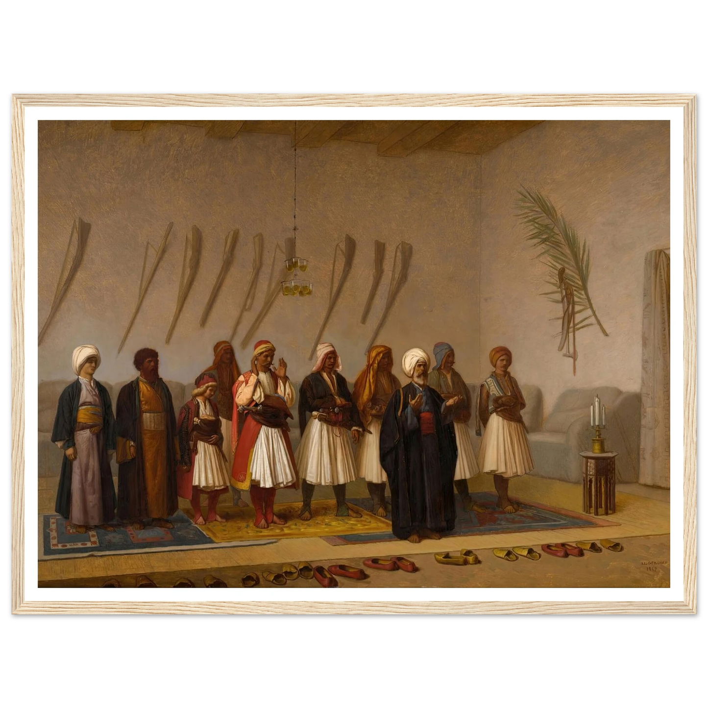 Prayer in the House of the Arnaut Chief (1857) Art Print | Jean Leon Gerome-Quipham Collections