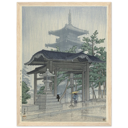De Zensetsu tempel in Sanshu (1937-03) Art Print | Kawase Hasui-Quipham Collections