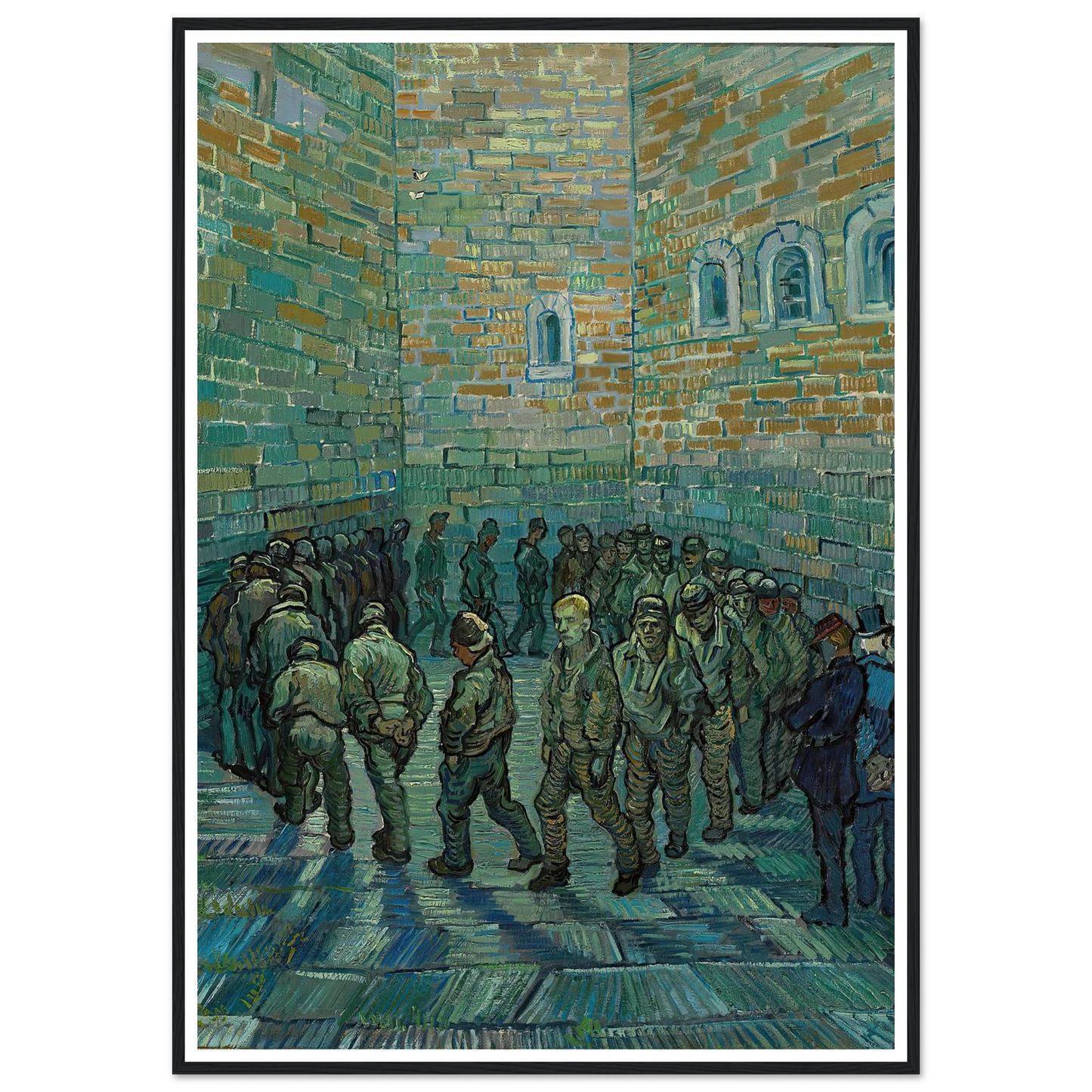 The Prison Courtyard (1890) Art Print | Vincent van Gogh-Quipham Collections