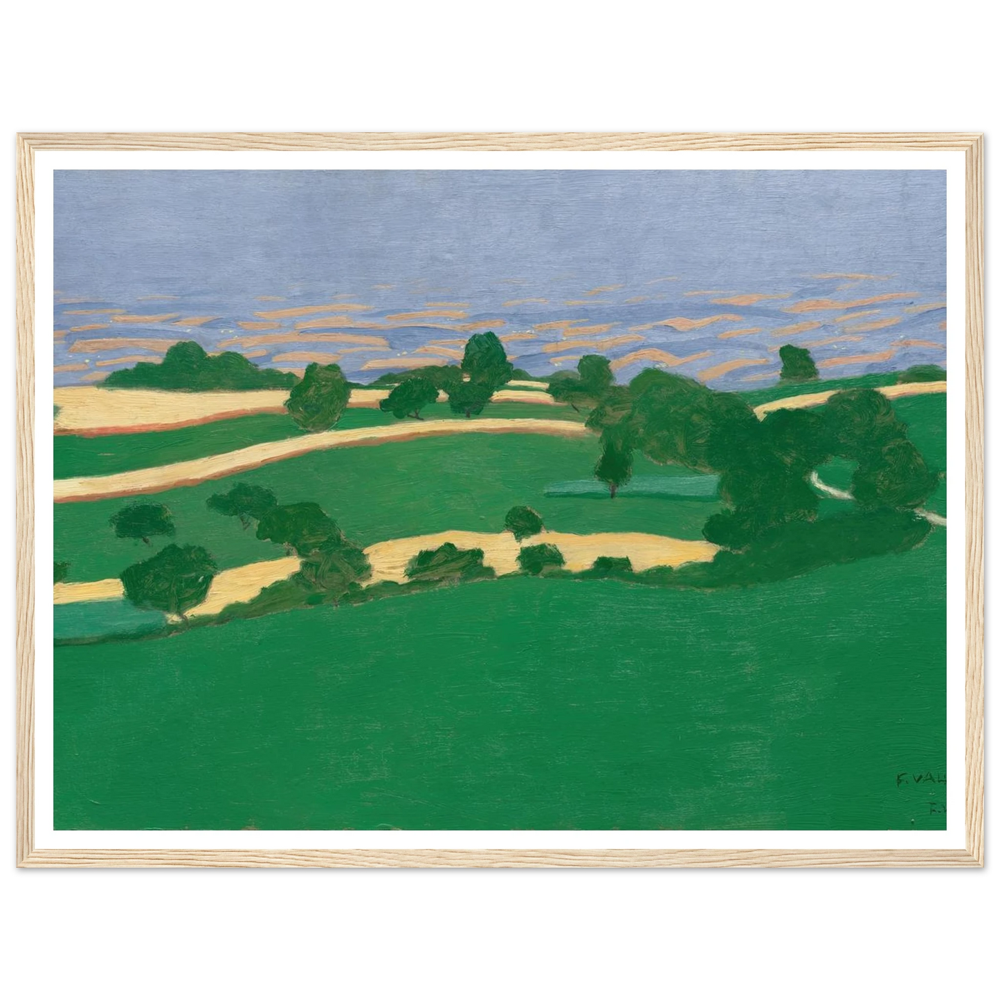 Corn Fields (1900) Art Print | Felix Vallotton-Quipham Collections