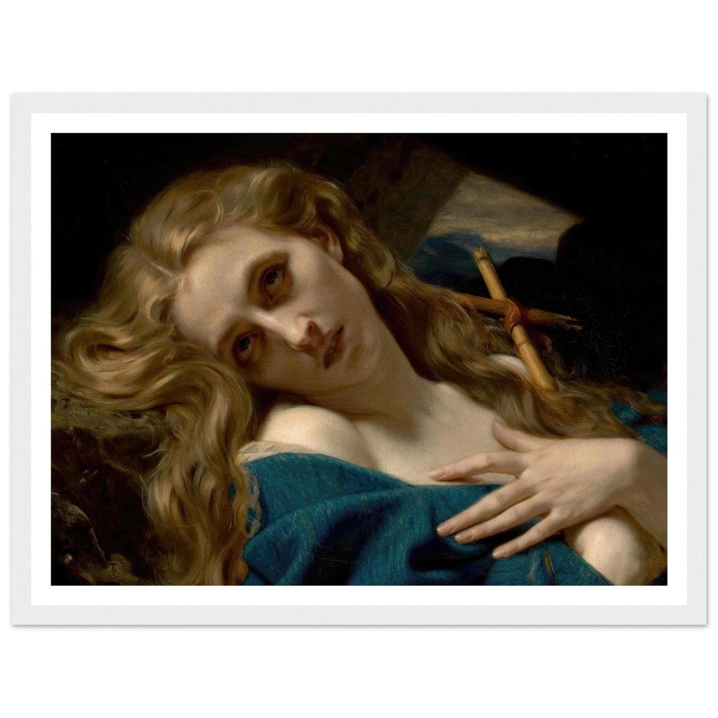 Mary Magdalene in the Cave (1868) Art Print | Hugues Merle-Quipham Collections