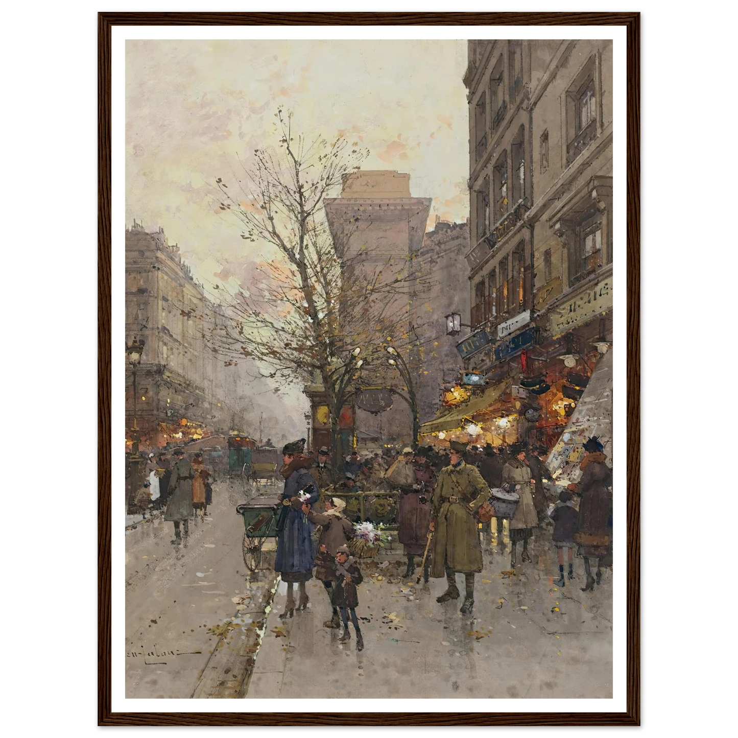 La Porte Saint Denis, Paris Art Print | Eugene Galien Laloue-Quipham Collections