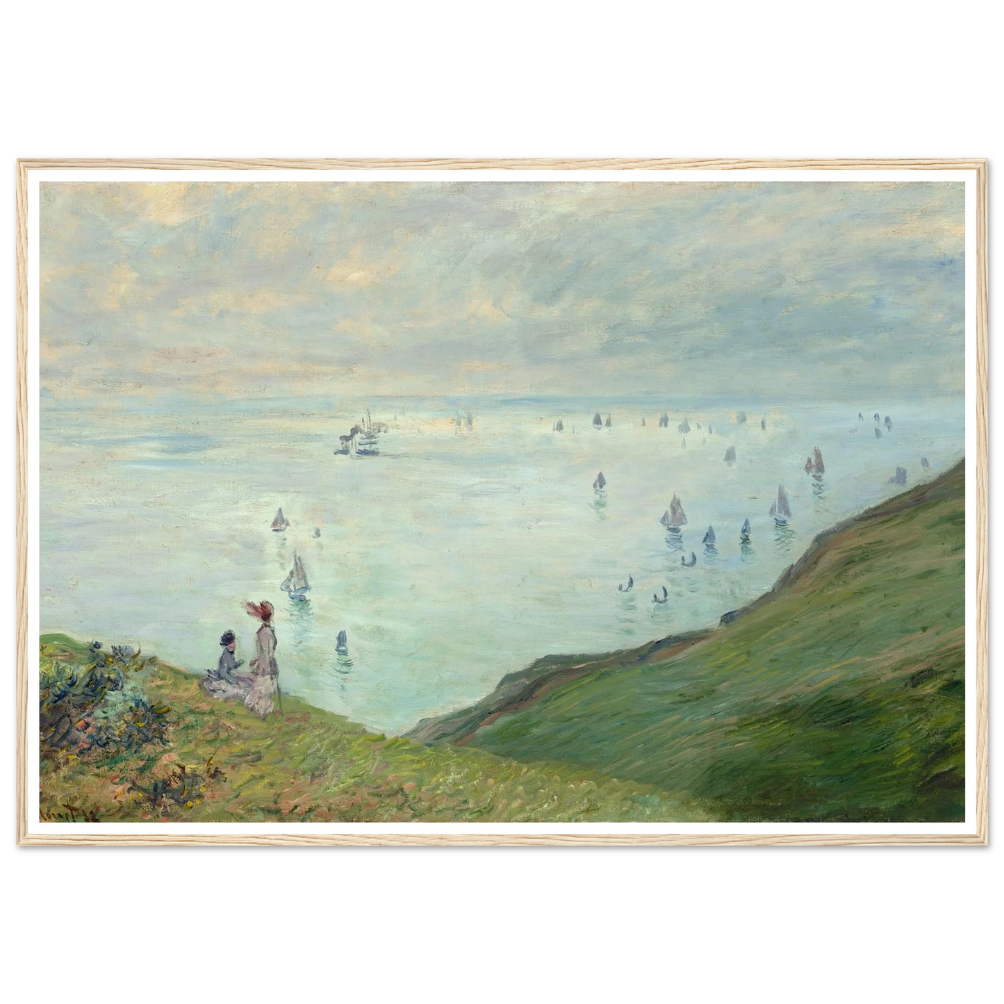 Cliffs at Pourville (1882) Art Print | Claude Monet-Quipham Collections
