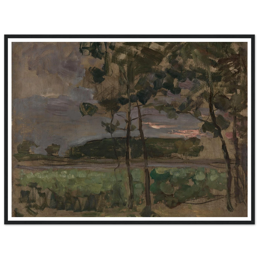 Field with Young Trees in the Foreground (c. 1907) Art Print | Piet Mondrian-Quipham Collections