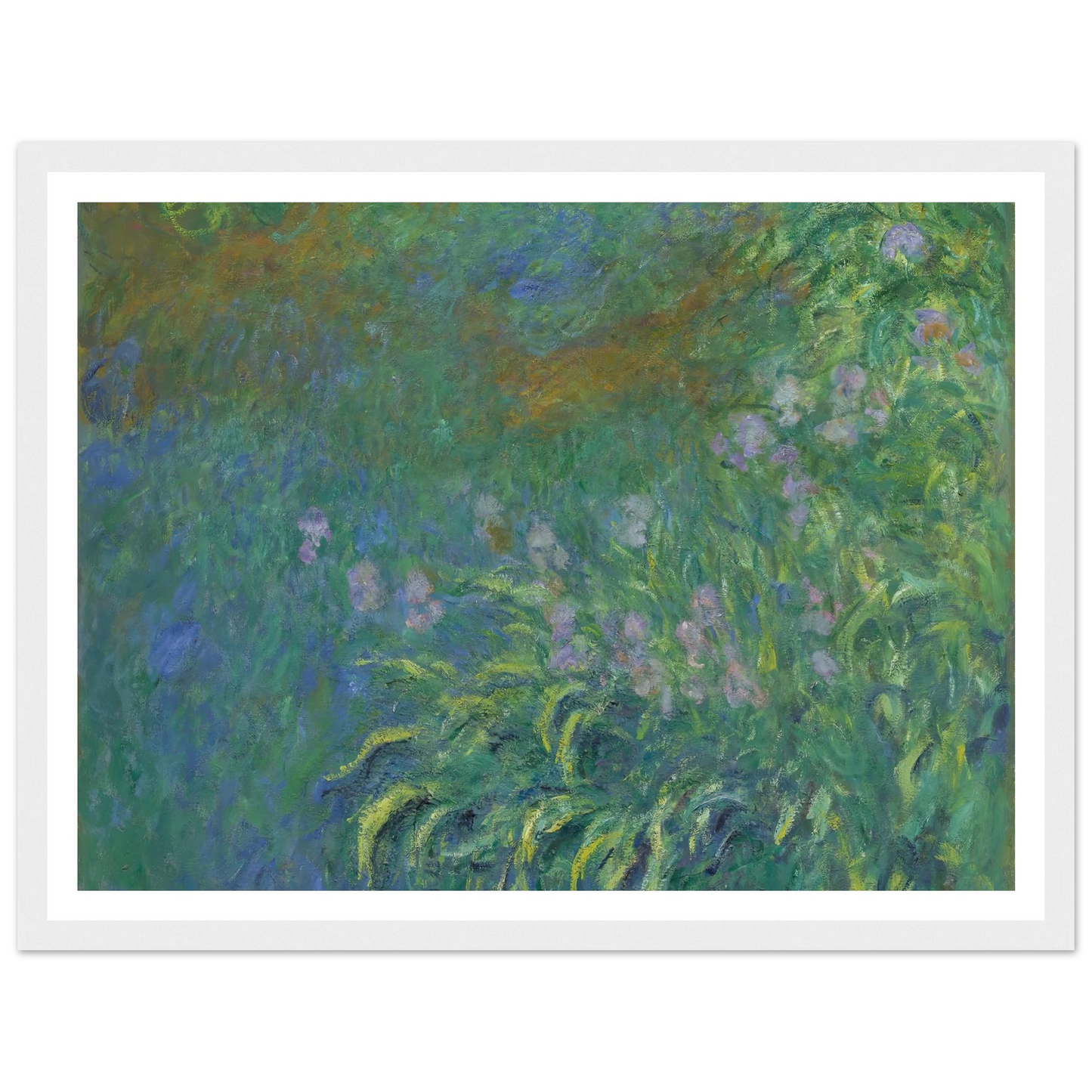Irises (1914-17) Art Print | Claude Monet-Quipham Collections
