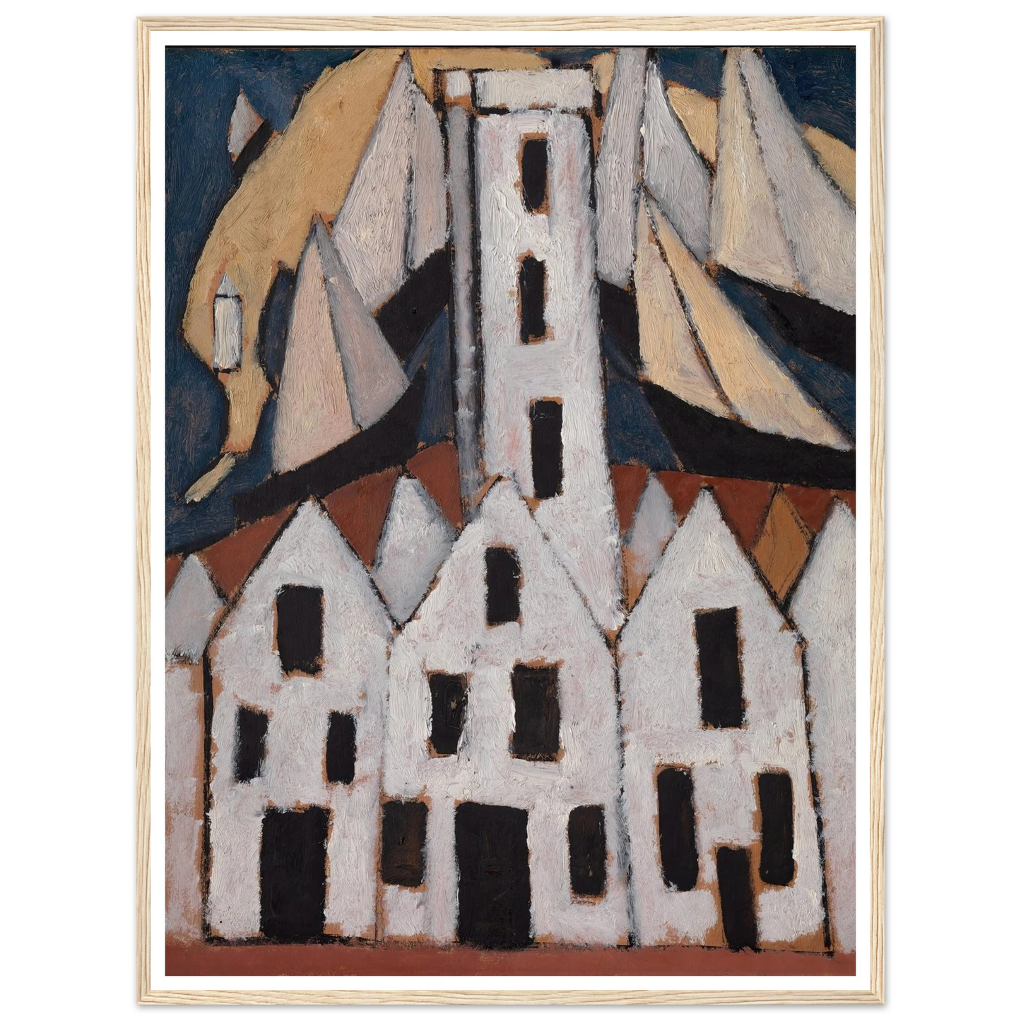 Movement No. 5, Provincetown Houses (1916) Art Print | Marsden Hartley-Quipham Collections