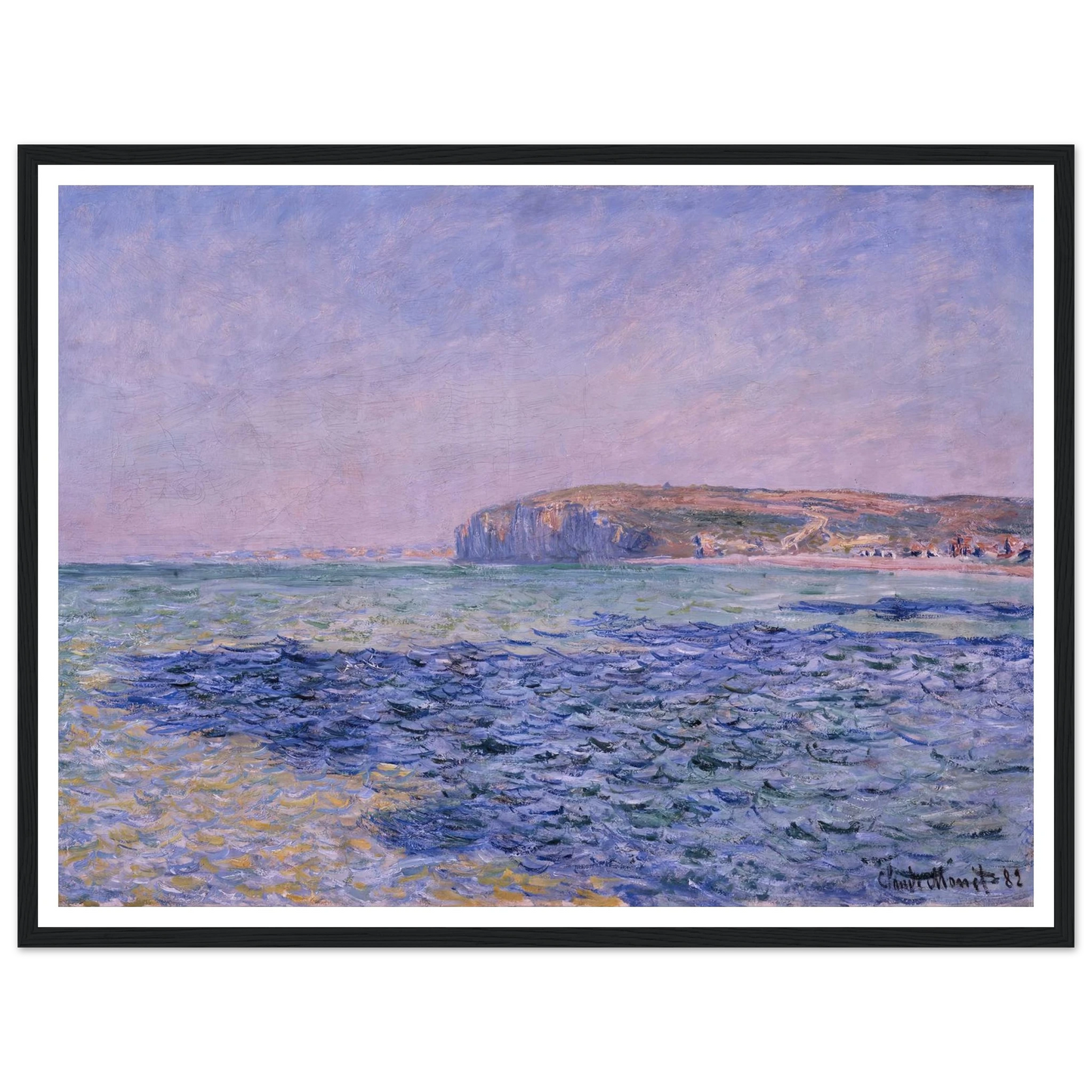 Shadows on the Sea. The Cliffs at Pourville (1882) Art Print | Claude Monet-Quipham Collections