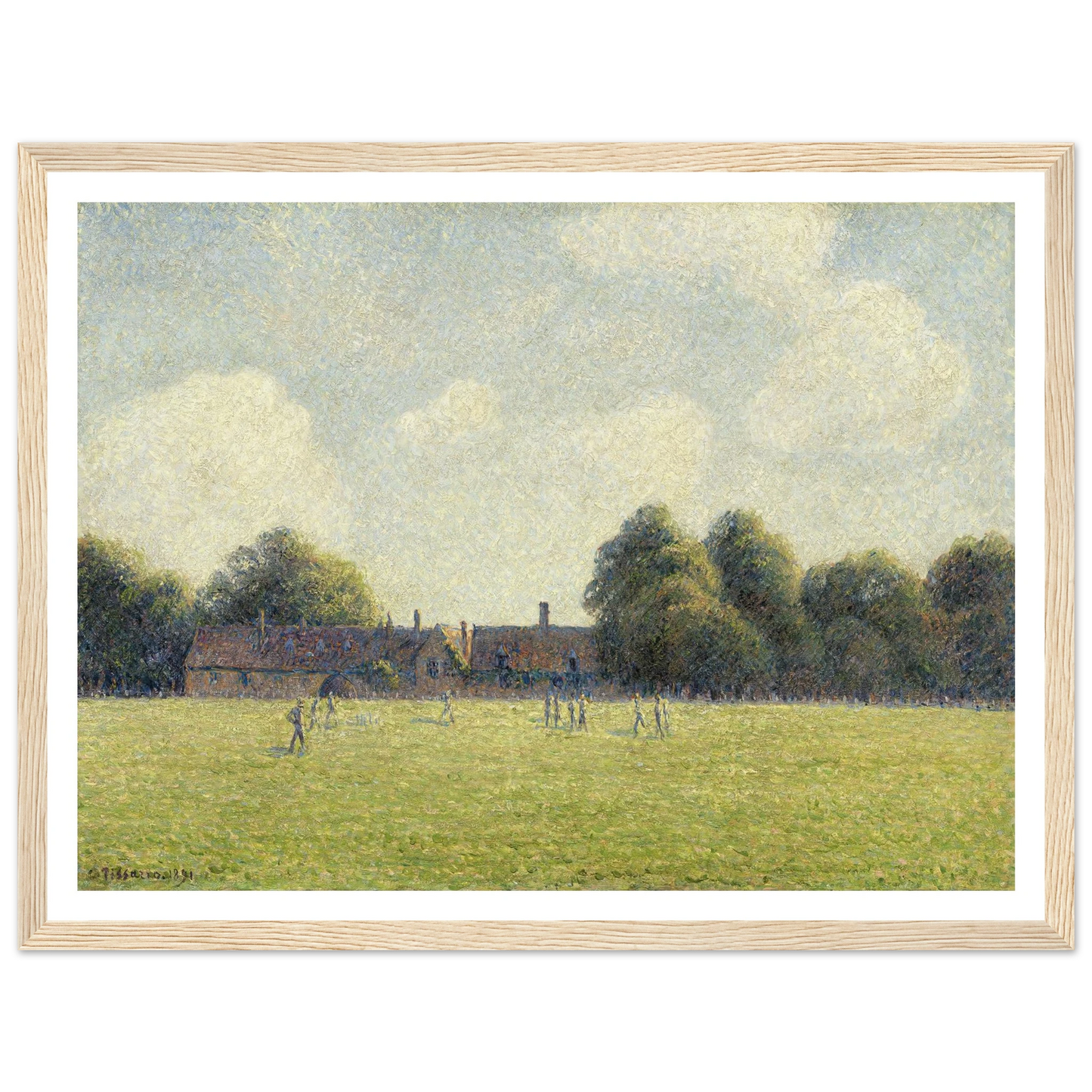 Hampton Court Green (1891) Art Print | Camille Pissarro-Quipham Collections