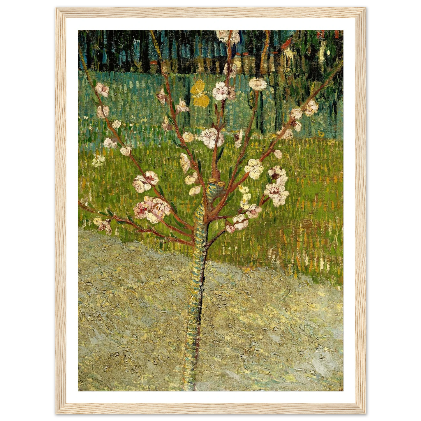 Almond tree in blossom Art Print | Vincent van Gogh-Quipham Collections