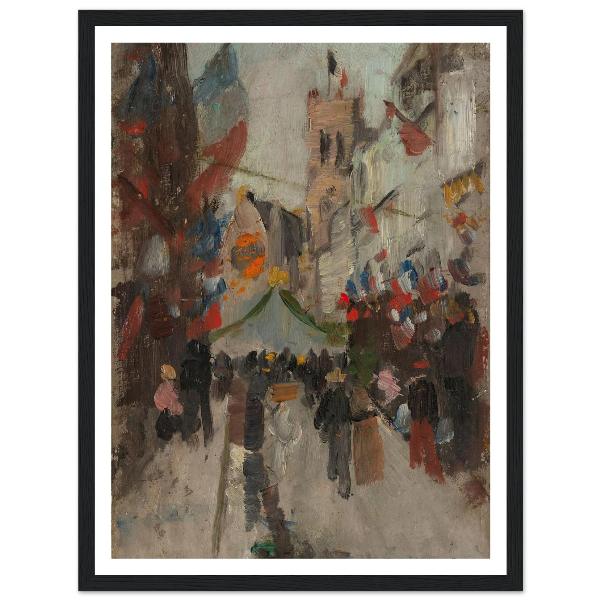 July 14th in Dieppe (1894 - 1898) Art Print | Frits Thaulow-Quipham Collections