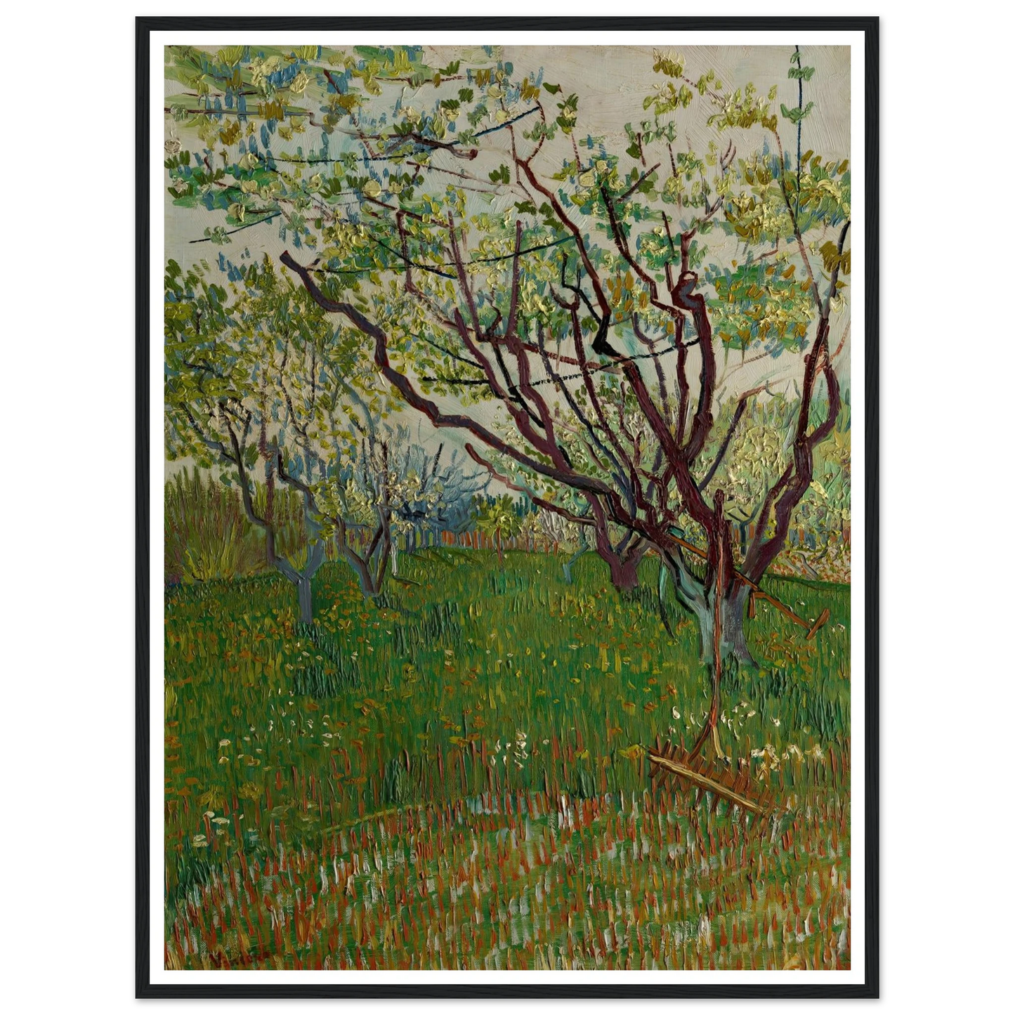 The Flowering Orchard (1888) Art Print | Vincent van Gogh-Quipham Collections