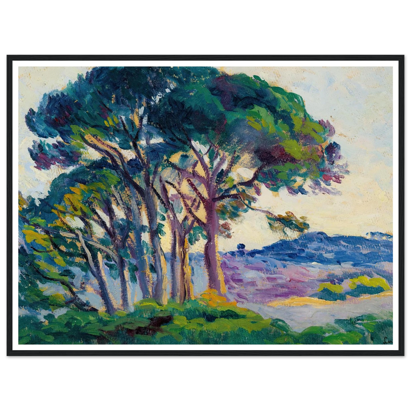 Pins Aux Cannebiers (1903) Art Print | Maximilien Luce-Quipham Collections