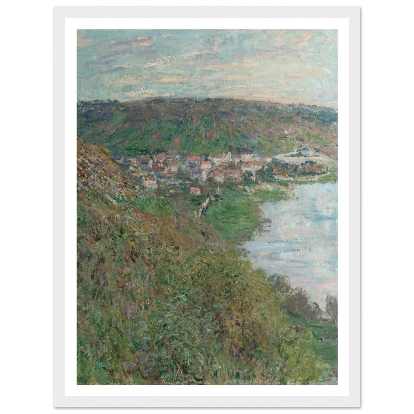 View of Vétheuil (1880) Art Print | Claude Monet-Quipham Collections