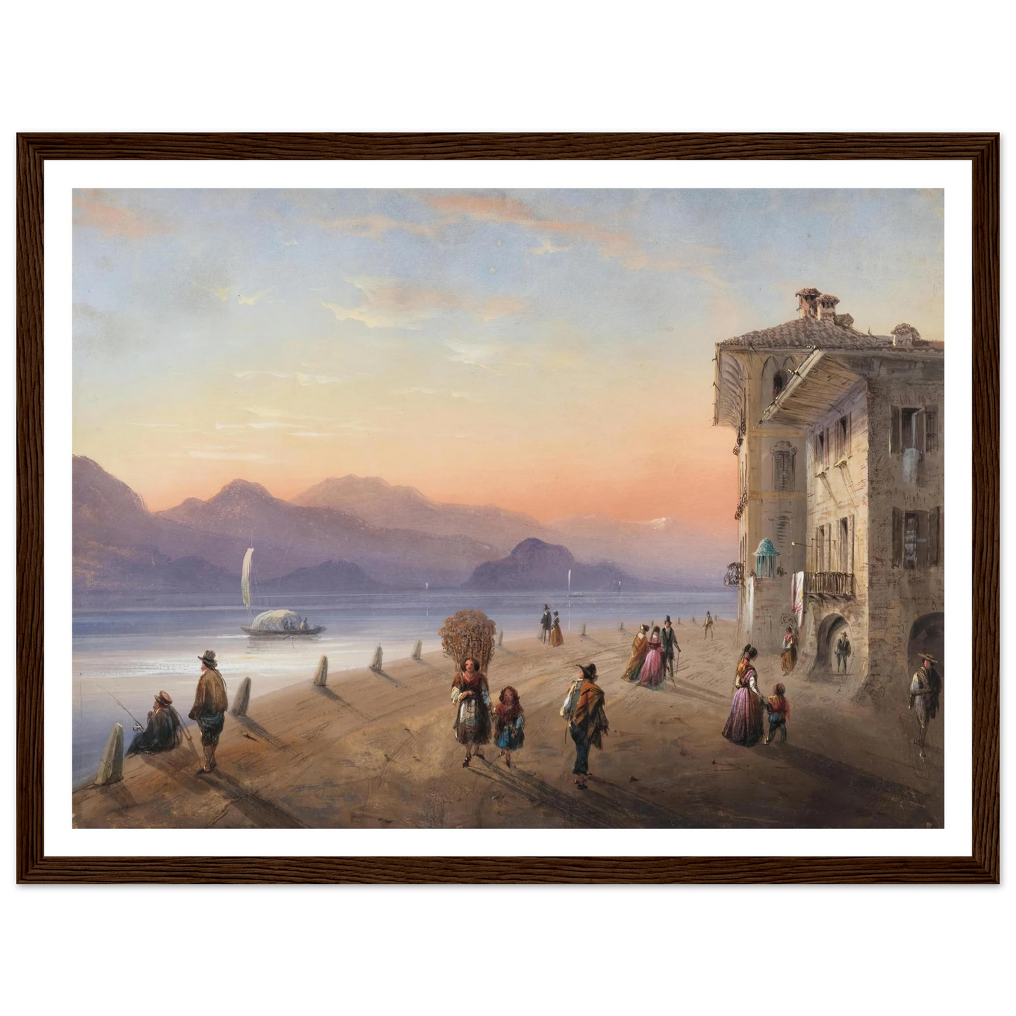 Palazzo Borromeo, Isola Bella on Lake Maggiore (1849) Art Print | Carlo Bossoli-Quipham Collections