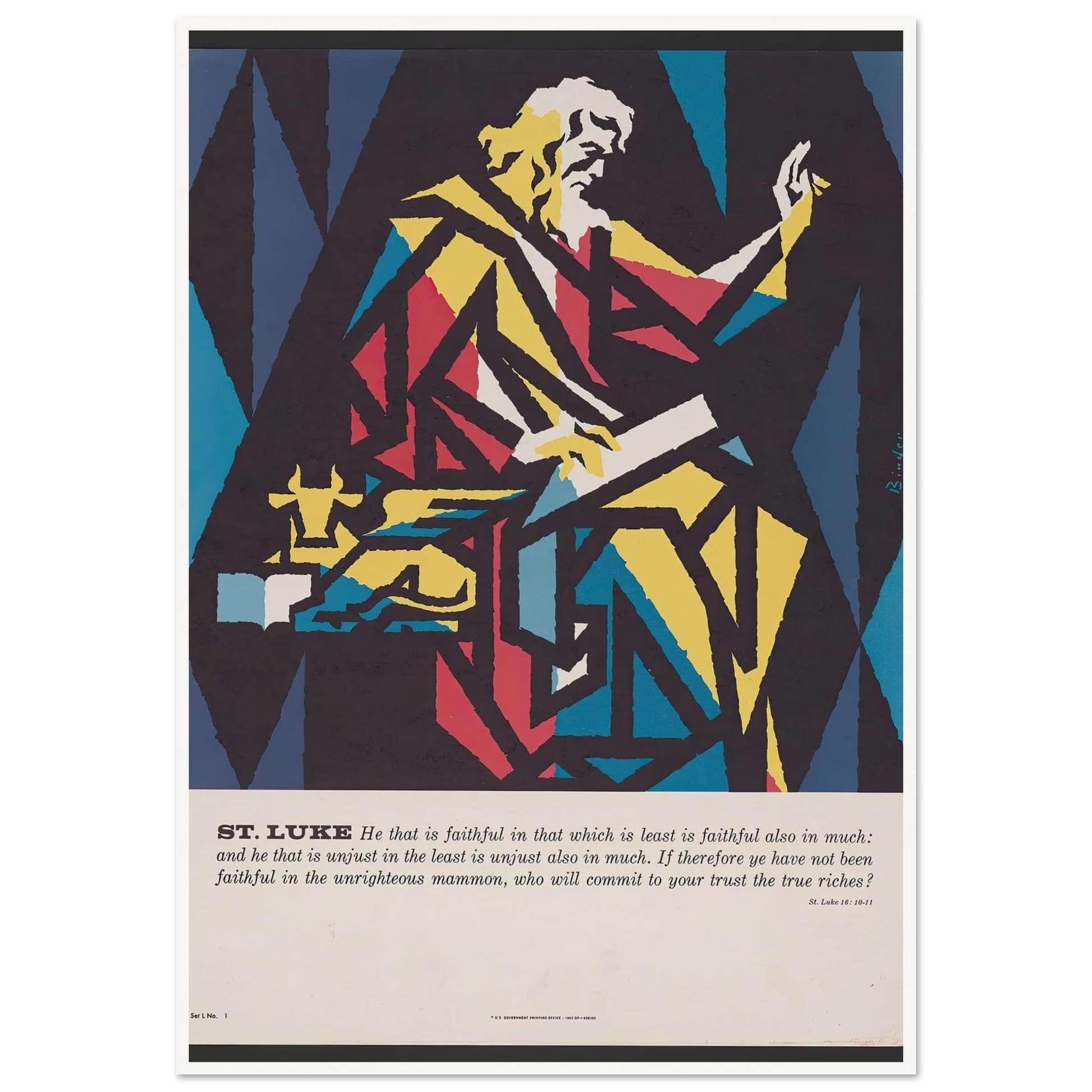 St. Luke (1962) Art Print | Joseph Binder-Quipham Collections