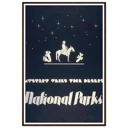 Mystery veils the desert – National parks (1930) Art Print | Dorothy Waugh-Quipham Collections