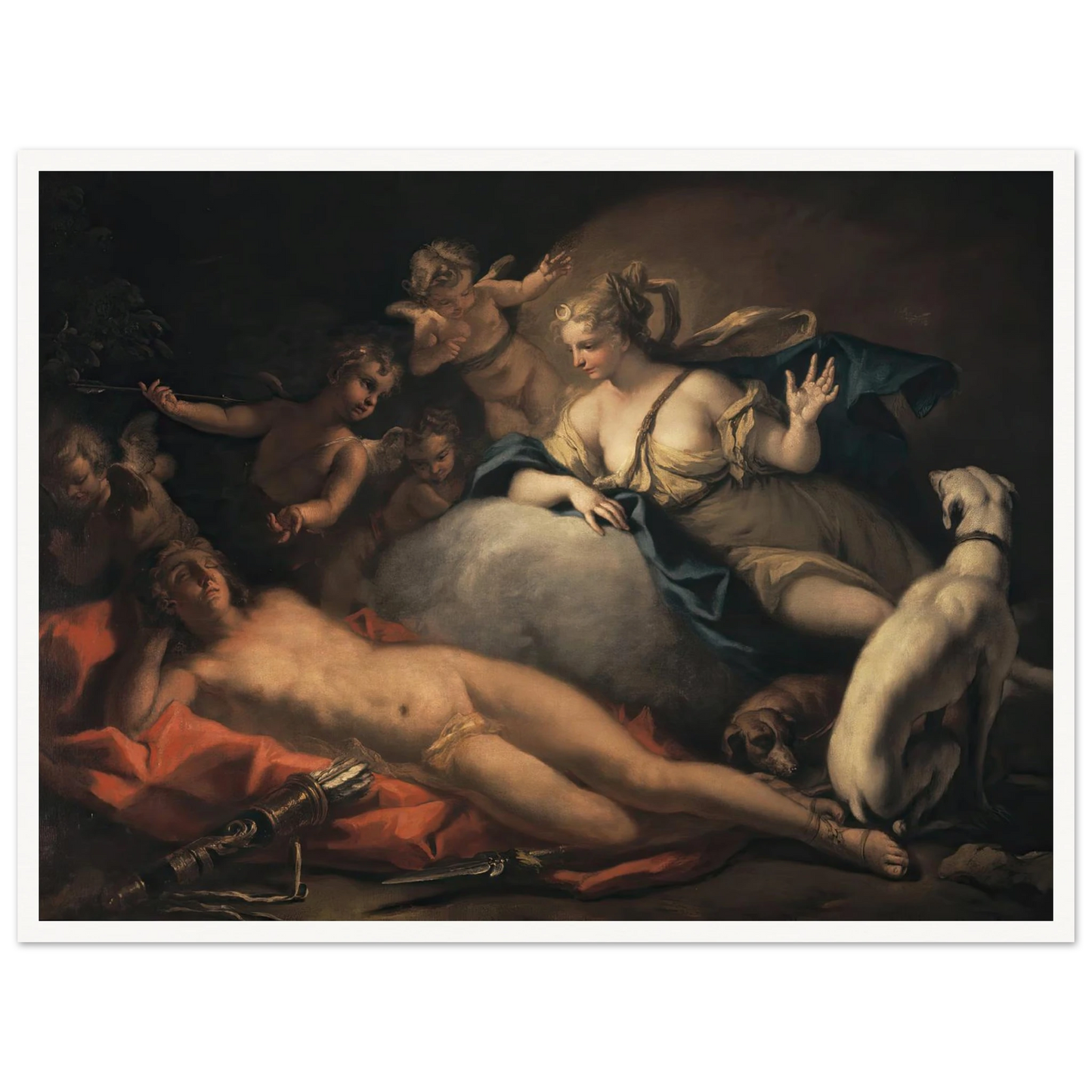 Diana and Endymion Art Print | Sebastiano Ricci-Quipham Collections