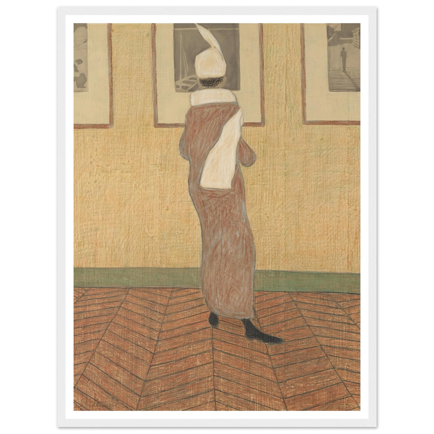 Dame in expositie (1912) Art Print | Leon Spilliaert-Quipham Collections