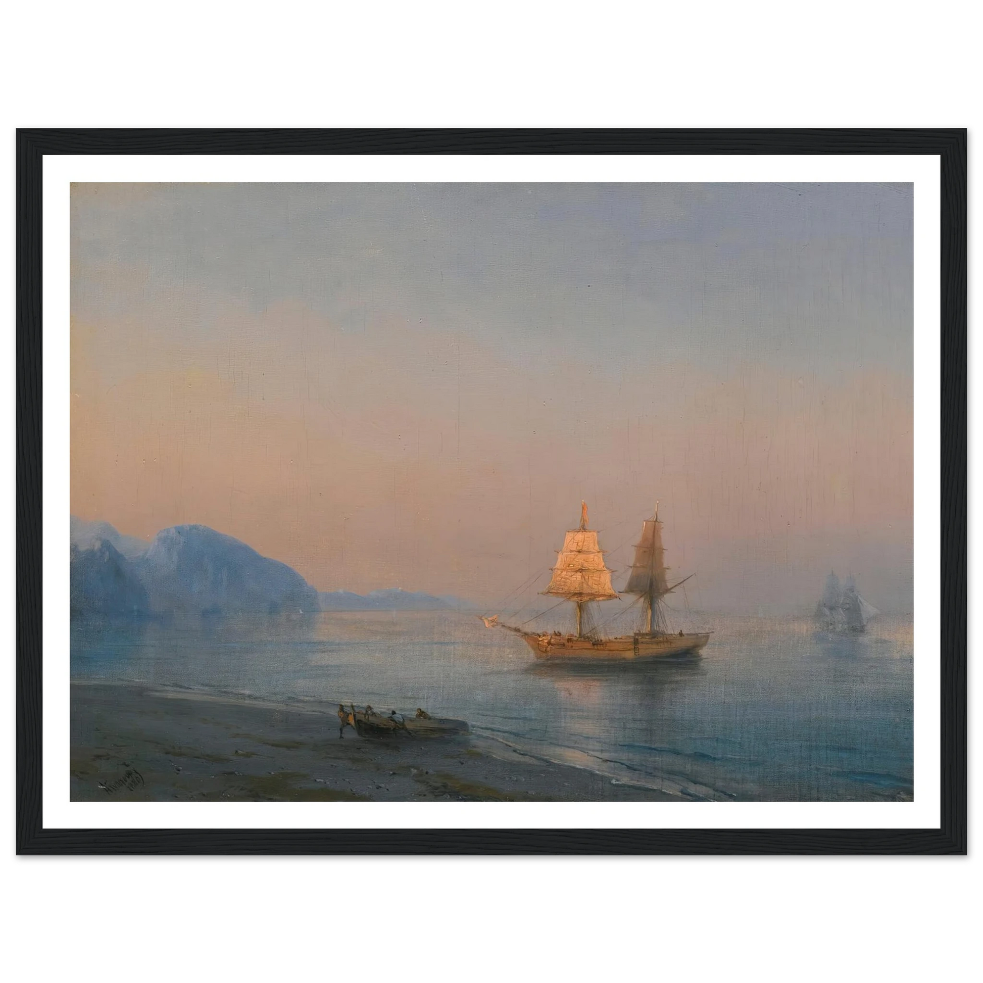 Morning In Yalta (1880) Art Print | Ivan Konstantinovich Aivazovsky-Quipham Collections