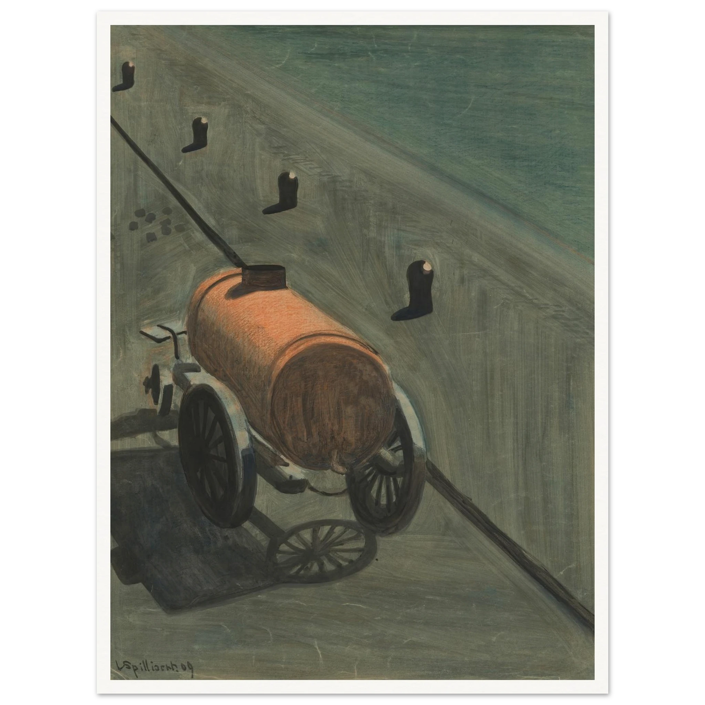 De waterkar (1909) Art Print | Leon Spilliaert-Quipham Collections