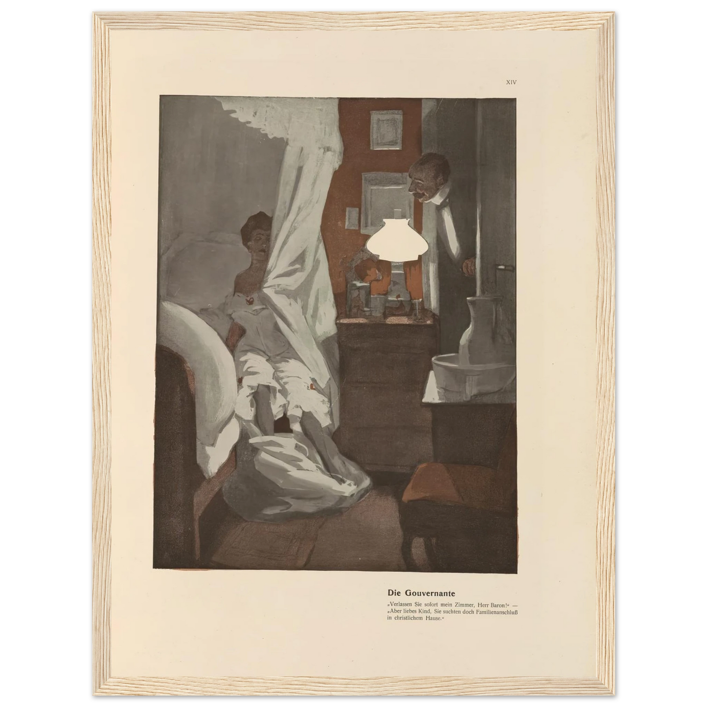 Die Gouvernante (1908) Art Print | Ferdinand Freiherr von Reznicek-Quipham Collections