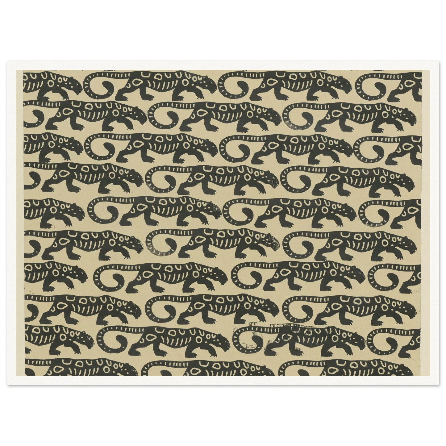 Buntpapier (Leoparden) (1902 - 1906) Art Print | Maria von Uchatius-Quipham Collections
