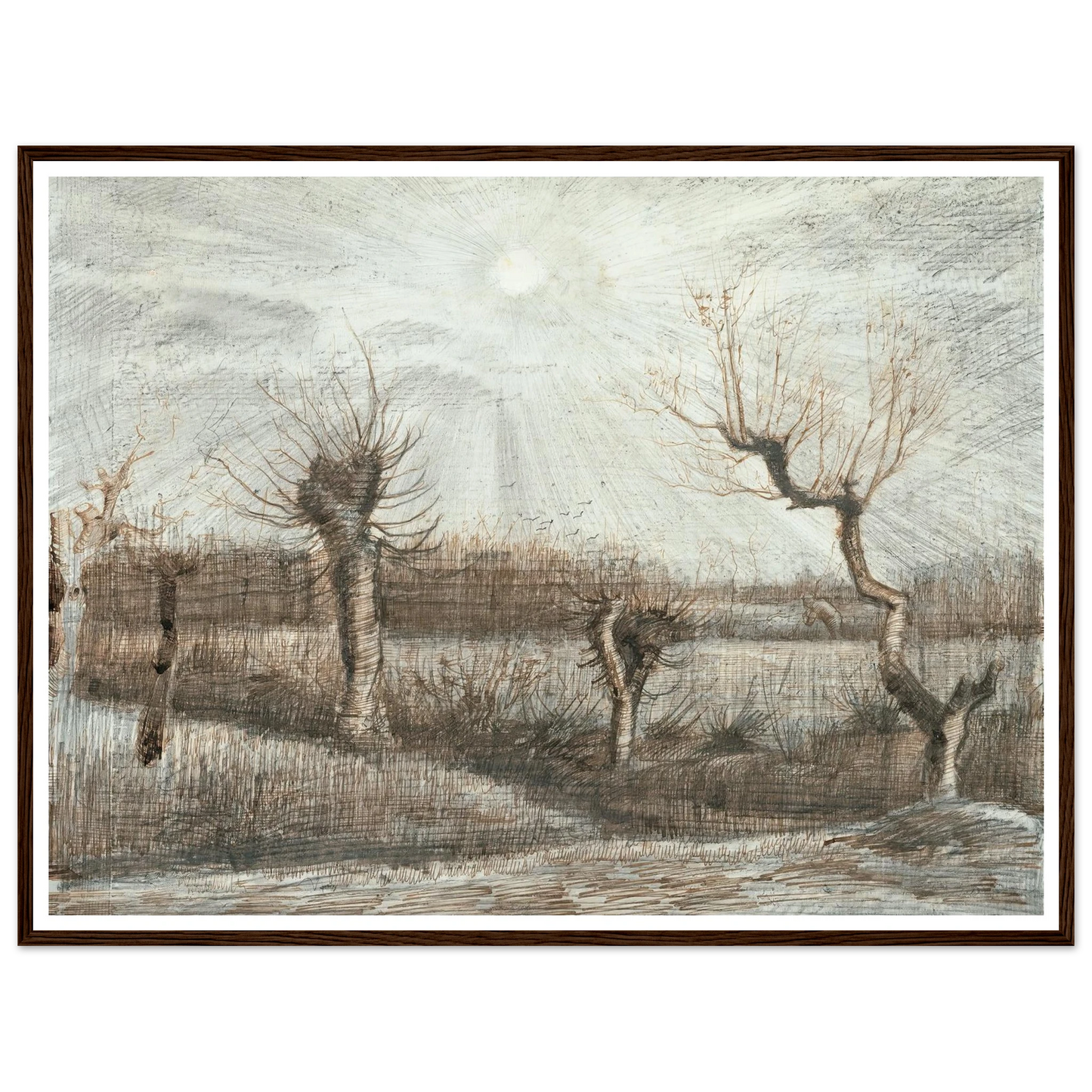 Tetards (Pollards) (1884) Art Print | Vincent van Gogh-Quipham Collections