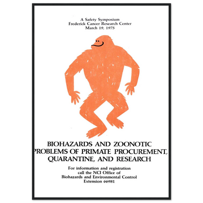 Biohazards and zoonotic problems of primate procurement, quarantine, and research (1975) Art Print | National Institutes of Health-Quipham Collections